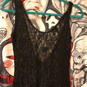 Black Lace Maxi Dress gothic sexy